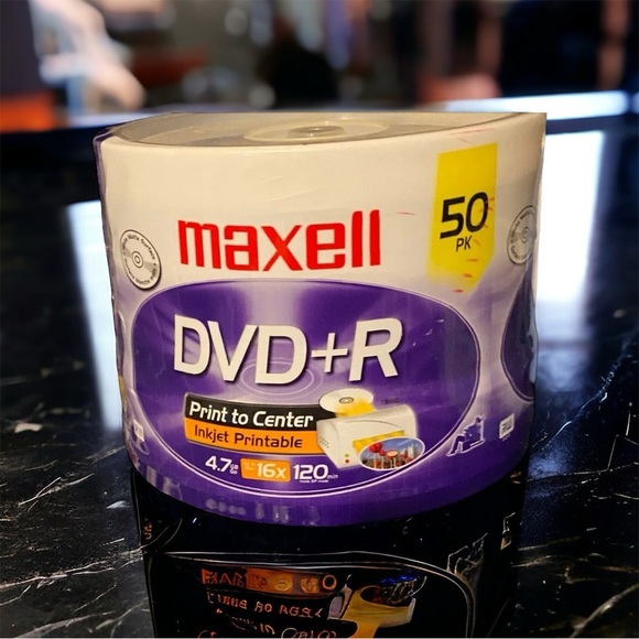 NEW Maxell 50-Pack DVD+R 4.7GB 16x 120 min New Sealed - Picture 1 of 7